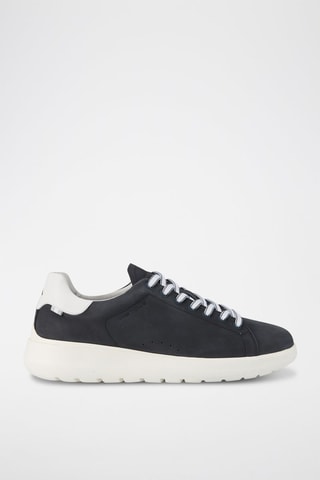 Leren Sneakers - Marineblauw - Blauw