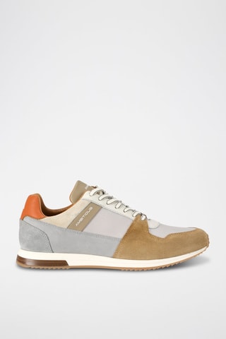 Leren Sneakers - Camel - Bruin
