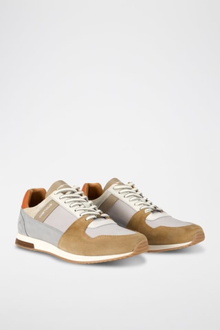 Leren Sneakers - Camel - Bruin