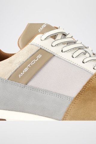 Leren Sneakers - Camel - Bruin