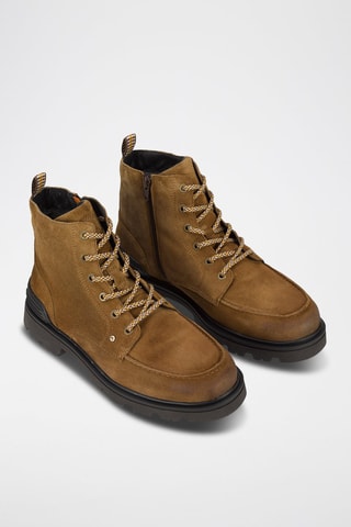 Nubuck Enkellaarzen - Bruin - Bruin