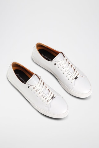 Leren Sneakers - Wit - Wit