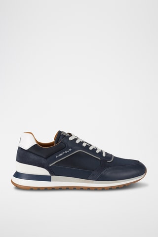 Baskets en cuir - Bleu