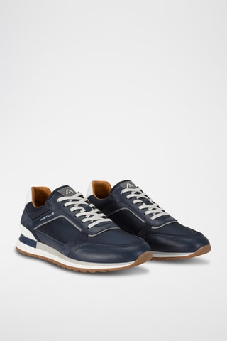 Baskets en cuir - Bleu