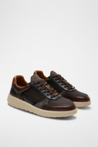 Baskets en cuir - Marron