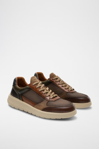 Baskets en cuir - Taupe