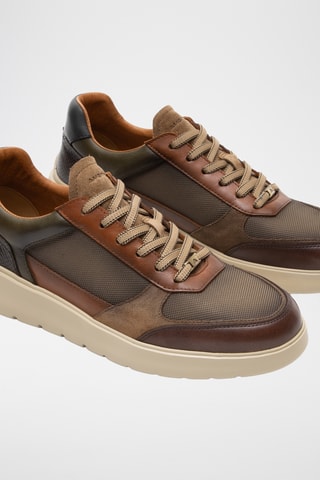 Baskets en cuir - Taupe