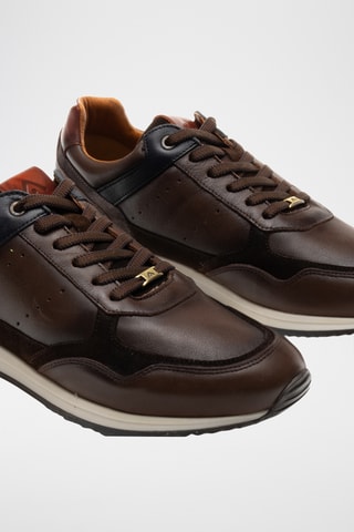 Baskets en cuir - Marron