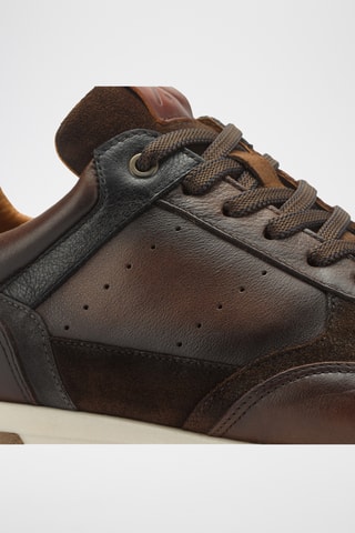 Baskets en cuir - Marron