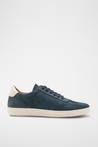 Baskets en cuir - Bleu marine