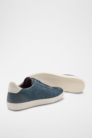 Baskets en cuir - Bleu marine