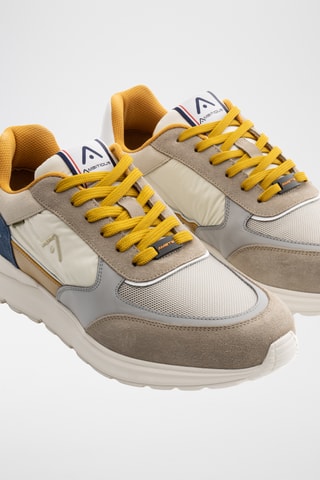 Leren Sneakers - Taupe