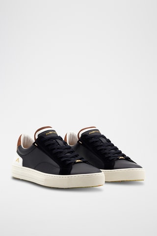 Baskets en cuir - Bleu