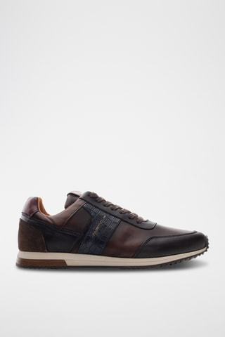 Baskets en cuir - Marron