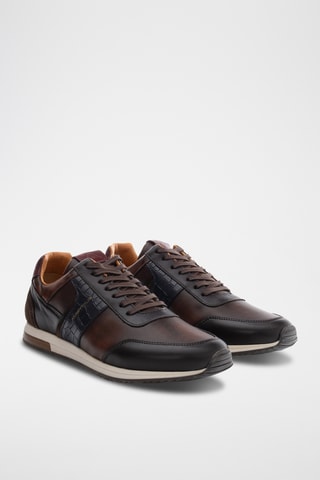 Baskets en cuir - Marron