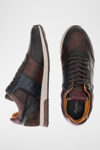 Baskets en cuir - Marron