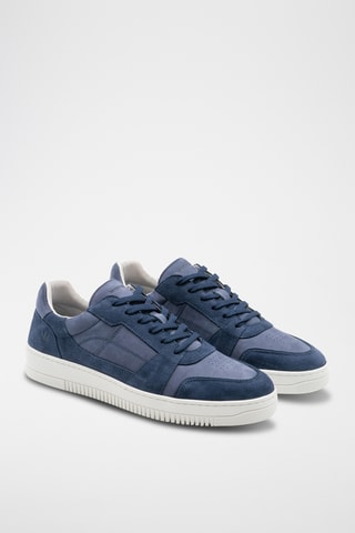 Baskets en cuir - Bleu marine