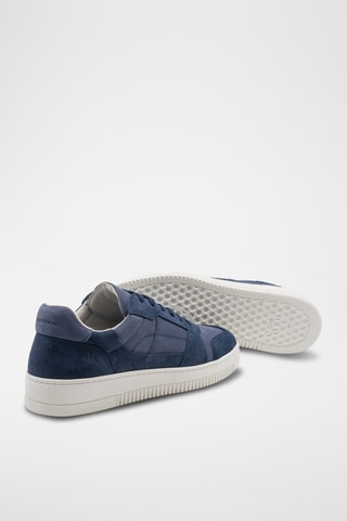 Baskets en cuir - Bleu marine