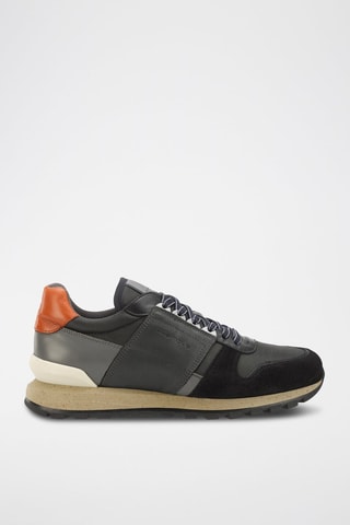 Leren Sneakers -Zwart - Zwart