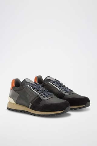 Leren Sneakers -Zwart - Zwart