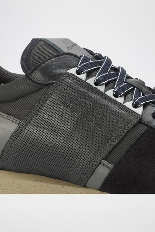 Leren Sneakers -Zwart - Zwart
