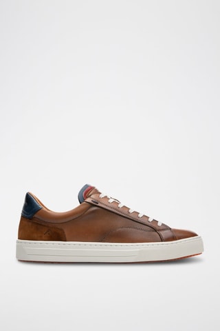Leren Sneakers - Camel - Bruin