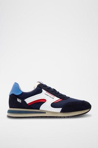 Baskets en nubuck - Bleu