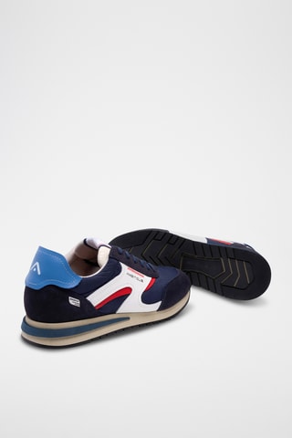 Baskets en nubuck - Bleu