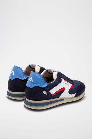 Baskets en nubuck - Bleu