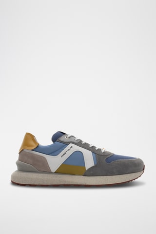 Leren Wedge Sneakers - Grijs