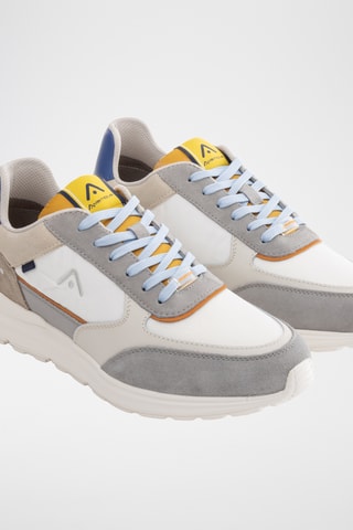 Leren Sneakers - Grijs