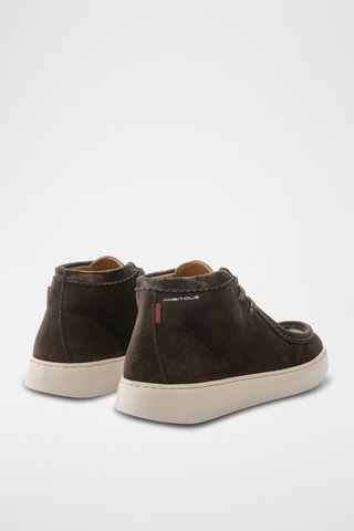 Bottines montantes en cuir - Marron