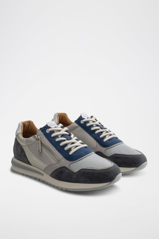 Leren Sneakers - Grijs - Grijs