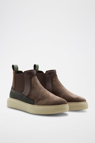 Leren Chelsea Boots - Taupe - Grijs
