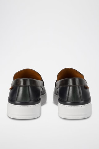 Mocassins en cuir - Bleu