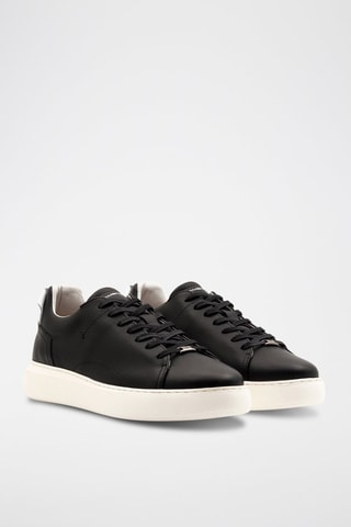 Leren Sneakers -Zwart - Zwart