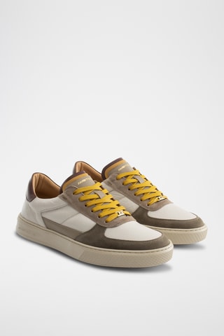 Baskets en cuir - Kaki