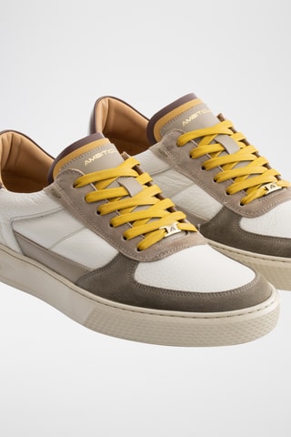 Baskets en cuir - Kaki