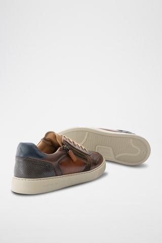Leren Sneakers - Bordeauxrood