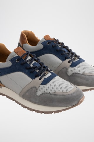 Leren Sneakers - Grijs