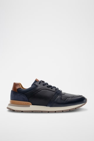 Leren Sneakers - Blauw
