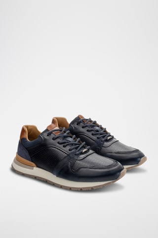 Leren Sneakers - Blauw