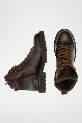 Boots en cuir - Bordeaux