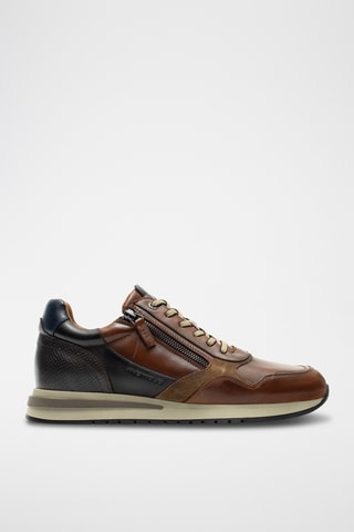 Leren Sneakers - Bordeauxrood