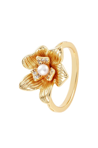 Anillo - Chapado en oro amarillo