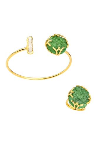 Conjunto - Perla cultivada y cuarzo