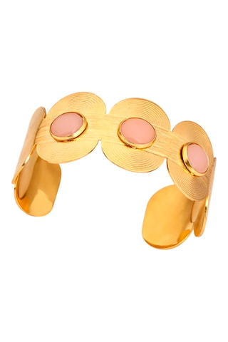 Pulsera - Chapado en oro amarillo y piedras de sol