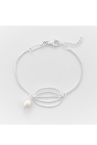 Armband - Zilver en Kunstparel