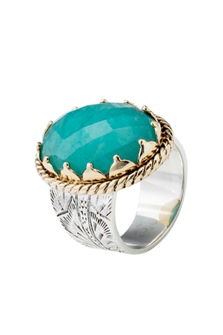 Ring - Zilver en Amazoniet