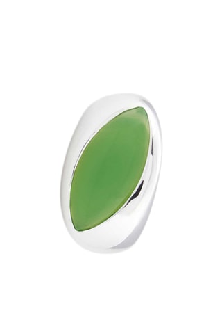 Ring Lunea - Zilver en Chalcedoon
